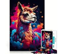 Puzzle colorato da 1000 pezzi per ragazzi con motivo alpaca,stimolante per le capacità cognitive,divertente,con incastro sicuro e senza pezzi che si staccano,un modo coinvolgente per passare