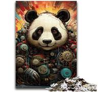 Puzzle colorato da 1000 pezzi raffigurante un panda per adolescenti e adulti, un gioco stimolante, ideale come regalo per tutta la famiglia (50x75cm)