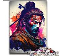 Puzzle colorato da 2000 pezzi raffigurante un ninja giapponese per adulti e adolescenti,difficile da completare ma divertente e spiritoso,regalo di compleanno,regalo,decorazione da parete (70x100cm)