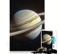 Puzzle colorato del pianeta Saturno per ragazzi, 1000 pezzi, gioco per allenare la mente, design rilassante, assemblaggio, sorpresa di Natale (38x26cm)