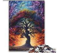 Puzzle colorato dell'albero della vita per adulti, 2000 pezzi, puzzle da assemblare, attività divertenti da fare a casa, regalo di compleanno, regali da viaggio (70x100cm)