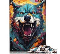Puzzle colorato di cani esotici con immagini personalizzabili, puzzle in cartone riciclato al 100% per adulti, 1000 pezzi (75x50 cm)