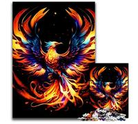 Puzzle colorato di Fenice da 1000 pezzi per adulti, puzzle impegnativi, perfetto per la casa o l'ufficio, regalo di Natale ideale, 50x75cm/19,68x29,52 pollici