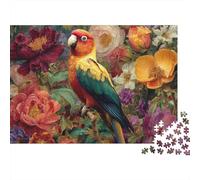 Puzzle colorato di pappagalli. Un gioco unico e creativo, stimolante e divertente. 500 pezzi (52x38 cm).