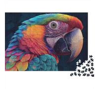 Puzzle colorato di pappagalli. Un gioco unico e creativo, stimolante e divertente. 500 pezzi (52x38 cm).
