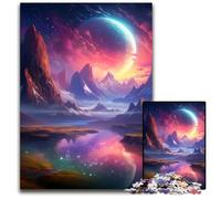 Puzzle colorato "Pianeta" da 1000 pezzi, regalo per adulti, gioco di sfida mentale per adolescenti e interazione familiare, 26X38CM/10,23x14,96 pollici.