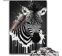 Puzzle colorato Zebra da 2000 pezzi per adulti e ragazzi, adatto dai 14 anni in su, idee regalo per migliorare la memoria (70x100cm)