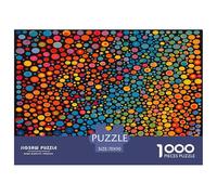 Puzzle Colorful Dots A 1000 Pezzi, Puzzle Visual Art Adulti Gioco Diabilità Impossibile Puzzle Arte Giochi Rilassamento E Intelligenza Regalo Per Amore E Amico 70x50cm/1000pcs