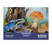Puzzle Colorful Frog A 1000 Pezzi, Puzzle Magic Mushroom Adulti, Gioco Diabilità Impossibile Puzzle Pittura Giochi Rilassamento E Intelligenza Regali Di Festa 70x50cm/1000pcs