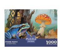 Puzzle Colorful Frog A 1000 Pezzi, Puzzle Magic Mushroom Adulti, Gioco Diabilità Impossibile Puzzle Pittura Giochi Rilassamento E Intelligenza Regali Di Festa 38x26cm/1000pcs