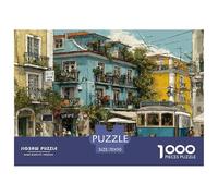 Puzzle Colorful House - 1000 Elementi, Art Deco Intrattenimento Creativo | Divertimento Familiare | Regalo | 70x50cm/1000pcs Puzzle Classici