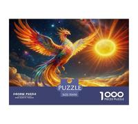 Puzzle Colorful Phoenix 1000 Pezzi Per Bambini E Adulti, Puzzles Con Sun, Sfida Mentale E Gioco Complesso, Idea Regalo 70x50cm/1000pcs