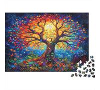 Puzzle Colorful Tree of Life A 1000 Pezzi Per Adulti, Gioco Diabilità Impossibile Puzzle Arte Gioco Intellettivo Familiare Regali Di Festa 70x50cm/1000pcs