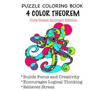 PUZZLE COLORING BOOK: 4 COLOR THEOREM CUTE OCEAN ANIMAL EDITION