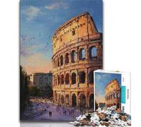 Puzzle Colosseo da 1000 pezzi per adulti e adolescenti, aiuta il cervello ad allenarsi Giocattoli avvincenti per coltivare la pazienza Adatto alle coppie (75x50cm)