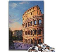 Puzzle Colosseo per adulti 1000 pezzi, aiuta il cervello ad allenarsi, giocattoli avvincenti per coltivare la pazienza, ottimo regalo (38x26cm)