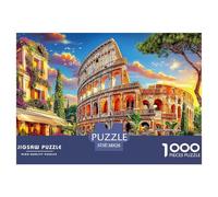 Puzzle Colosseo_ Roma 1000 Pezzi | Difficile E Sfidante | Giochi Di Puzzle E Decorativo Per Casa 38x26cm/1000pcs