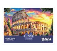 Puzzle Colosseo_ Roma 1000 Pezzi | Difficile E Sfidante | Giochi Di Puzzle E Decorativo Per Casa 52x38cm/1000pcs