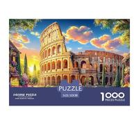 Puzzle Colosseo_ Roma 1000 Pezzi | Difficile E Sfidante | Giochi Di Puzzle E Decorativo Per Casa 52x38cm/1000pcs