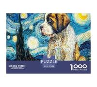 Puzzle complesso per adulti 1000 pezzi, Spaniel della Bretagna nel bosco, gioco rilassante e regalo per la casa 52x38cm