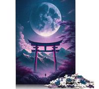 Puzzle completo "Full Mon In Torii Gate" per adulti, 1500 pezzi, interessante puzzle antistress per donne e uomini, 1500 pezzi (85x57 cm)