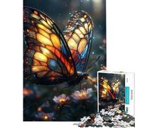 Puzzle con 1000 farfalle luminose su fiori Un gioco avvincente per coltivare la pazienza rilassante e stimolante ideale come regalo educativo per il Secret Santa (dimensioni 38x52cm)