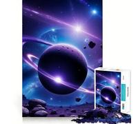 Puzzle con anelli e pianeti di Saturno, 1000 pezzi, ideale per adolescenti, stimola la memoria, facile da realizzare, con bordi puliti, a sorpresa per Natale (38x26cm)