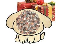 Puzzle con animali colorati in legno, giocattolo abbinato con cornice per cani, puzzle in legno a forma di animale per adulti, adolescenti, amici anziani, scuola materna, decorazione da tavolo, asilo