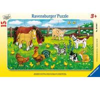 Puzzle con animali domestici 15 pezzi