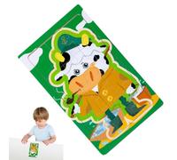 Puzzle con animali per bambini piccoli, giocattolo puzzle con animali I
