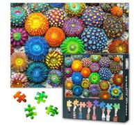 Puzzle con barriera corallina, 1000 pezzi, per adulti - Zoanthus & anemoni marini mondo sottomarino, Premium Marine Puzzle 70 x 50 cm