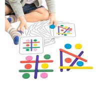 Puzzle con bastone - Gioco di intelligenza fai-da-te con bastoncini a sei colori | Giocattolo per l'intelligenza educativa, rompicapo in legno giocattolo regalo educativo per bambini ragazzi ragazze