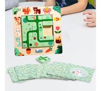 Puzzle con blocchi di legno Puzzle con abbinamenti di animali Montessori per