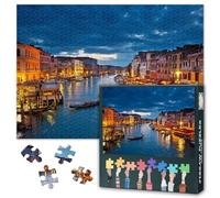 Puzzle con canali di Venezia per adulti - 1000 puzzle per adulti, 70x50 cm, paesaggio urbano italiano, gioco puzzle difficile e stimolante