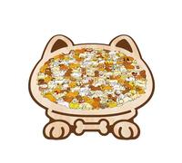 Puzzle con cani | 115 pezzi in colori Morandi per il relax - Puzzle in legno - per Natale, per bambini, per famiglia, per amanti, per donne, per auto e