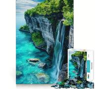 Puzzle con cascata e scogliera per ragazzi,1000 pezzi,gioco stimolante per lo sviluppo mentale,pezzi di dimensioni uniformi e precisi,attività divertente per tutta la famiglia (38x26cm)