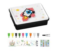 Puzzle Con Chiodini A Fungo 710 Pezzi Set Educativo Con Tavola Forata