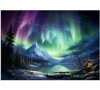 Puzzle con cielo con aurora boreale, 300/500/1000 pezzi (1000 pezzi (50 × 75 cm)