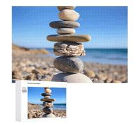 Puzzle con ciottoli al mare, 1000 pezzi, puzzle in legno con foto personalizzate, per adulti e amici, idea regalo per matrimonio, compleanno, San Valentino, decorazione per la casa
