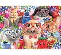 Puzzle con Coniglietti e Frutti di Bosco