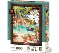 Puzzle con cornice e colla Buongiorno 1000 pezzi