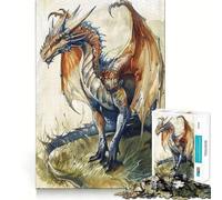 Puzzle con drago mistico per ragazzi, 1000 pezzi, per migliorare la memoria, calmare e rilassare, design classico da assemblare, regalo (38x26cm)