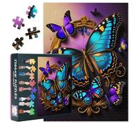 Puzzle con farfalle da 1000 pezzi per adulti, puzzle vintage con insetti difficili e impegnativi (70 x 50 cm), regalo per la serata di gioco in famiglia e accessorio per la casa