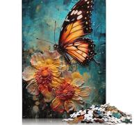 Puzzle con farfalle floreali da dipingere per adulti, giocattolo educativo, puzzle difficili per bambini dai 12 anni in su, 1500 pezzi (85x57 cm)