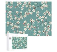 Puzzle con fiori decorativi rossi, 500 pezzi, puzzle in legno con foto personalizzate, per adulti e amici, idea regalo per matrimonio, compleanno, San Valentino, decorazione per la casa