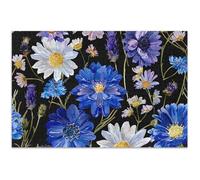 Puzzle con fiori di campo, nero, per adulti, 500 pezzi, bella arte, pittura, scena invernale, puzzle, amici, gioco di famiglia, regali, 500 x 37 cm