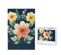 Puzzle con fiori felici, 1000 pezzi, puzzle personalizzati in legno per adulti, foto puzzle arte da appendere alla parete, decorazione per compleanno, matrimonio, San Valentino, anniversario