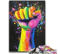 Puzzle con il gesto del pugno, 1000 pezzi per adulti, gioco stimolante e gioco in famiglia, ideale come regalo per tutta la famiglia (50x75cm)