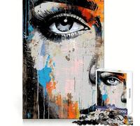 Puzzle con illusioni ottiche ad acquerello per adolescenti, 1000 pezzi, stimola la logica, crea un'atmosfera rilassante, ideale per le vacanze (38x52cm)