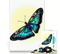 Puzzle con illustrazione di farfalla dai colori vivaci per ragazzi,1000 pezzi,gioco stimolante per la mente,montaggio sicuro e attività di condivisione per i propri cari (50x75cm)